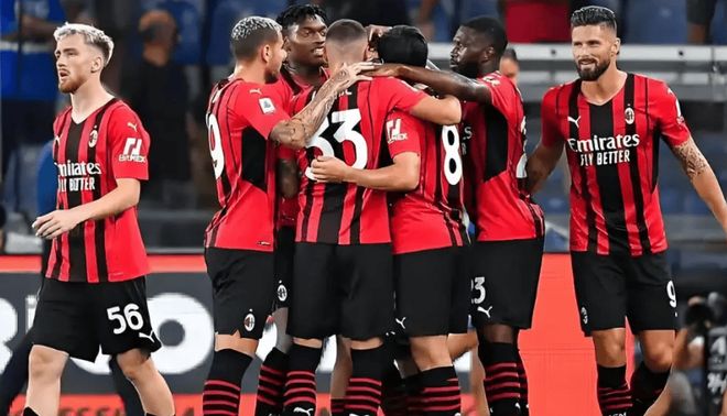 AC米兰意甲击败博洛尼亚吉鲁头球得分