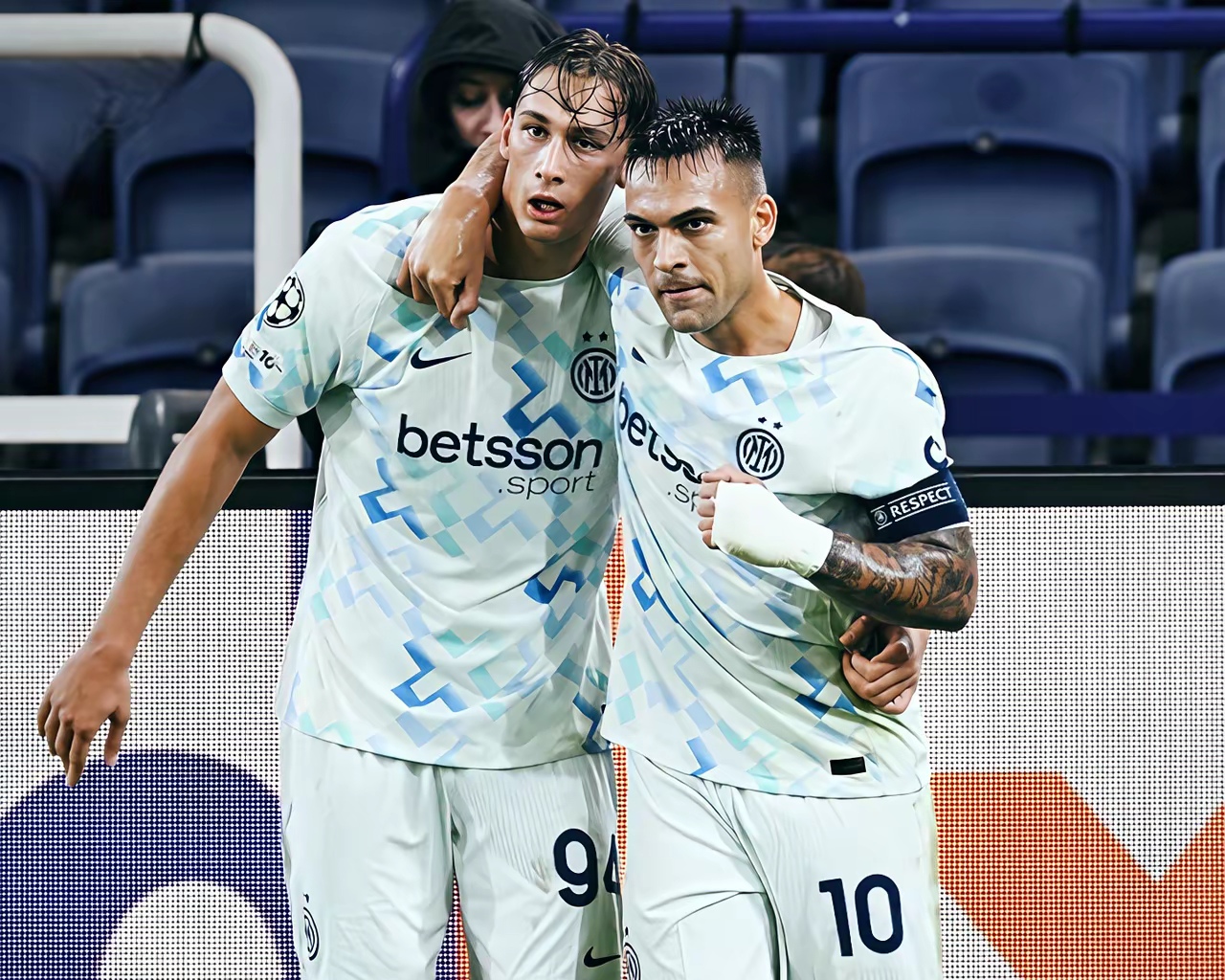 国际米兰意甲击败尤文图斯，劳塔罗进球